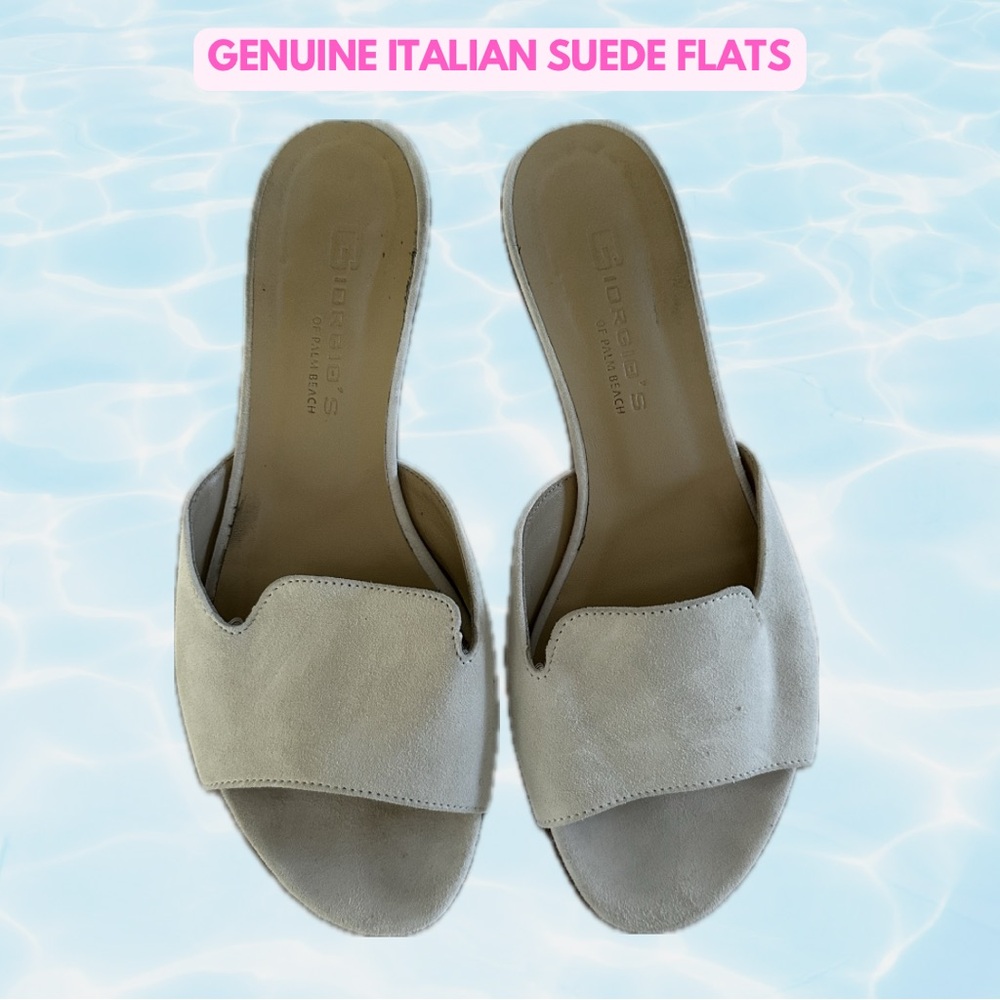 Genuine Italian Suede Flats